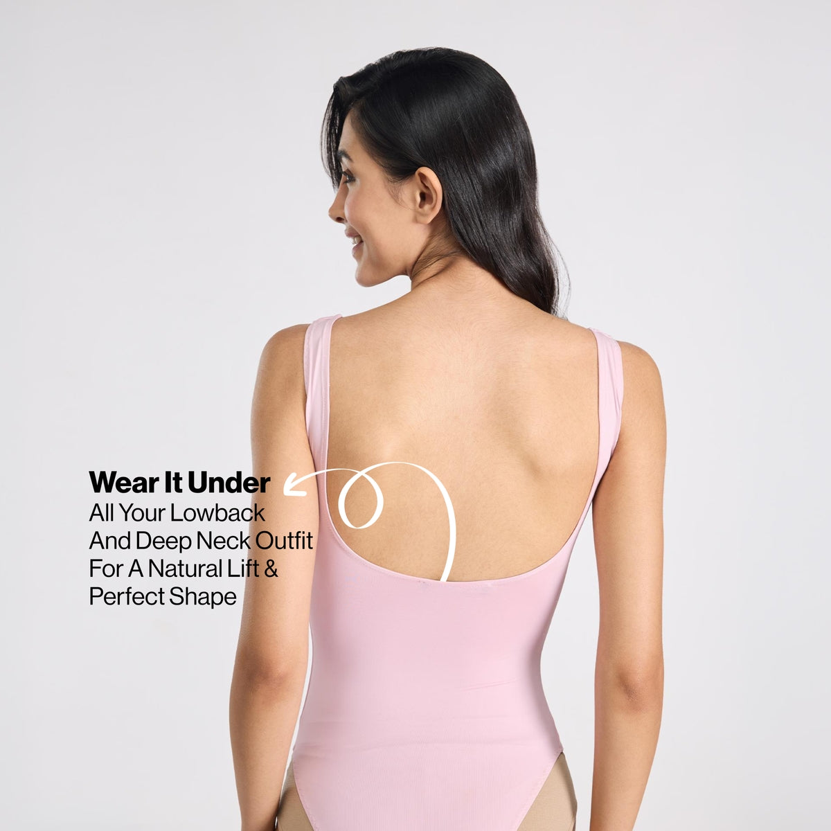 Nykd By Nykaa MagicLift Low Back Multiway Padded Non-Wired Everyday Cotton NBL T-Shirt Bra  NYB466  Black