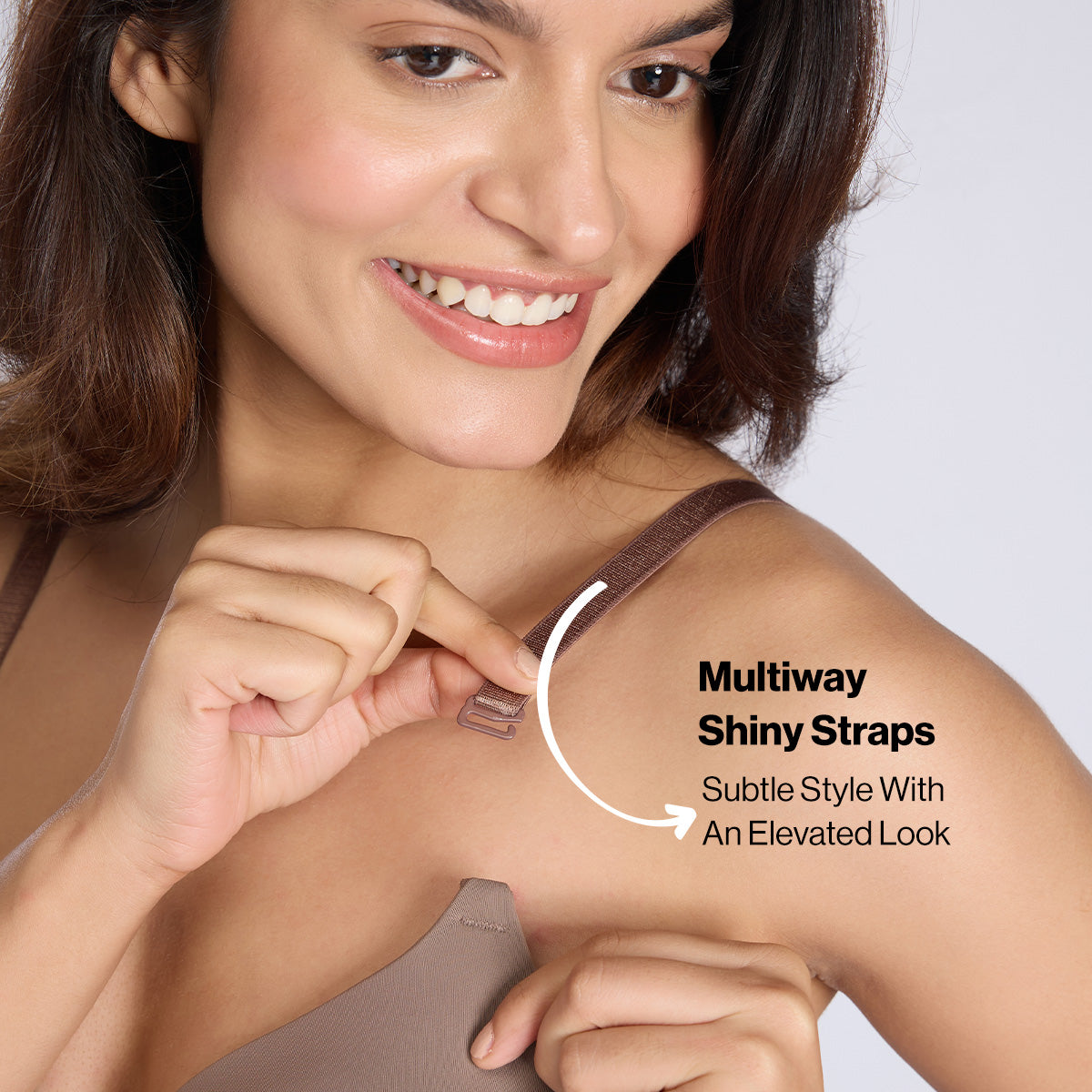 Nykd By Nykaa Multiway Padded Non-Wired T-Shirt Bra for a Naturally Rounded Shape NYB480 Cedar