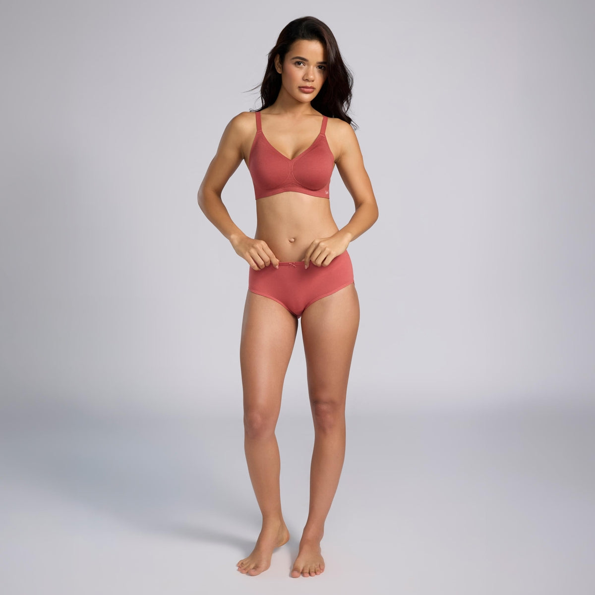 Nykd By Nykaa Invisiblend™ Cotton Modal Seamless Bonded Padded Non Wired NBL T-Shirt Bra NYB487 M Maroon