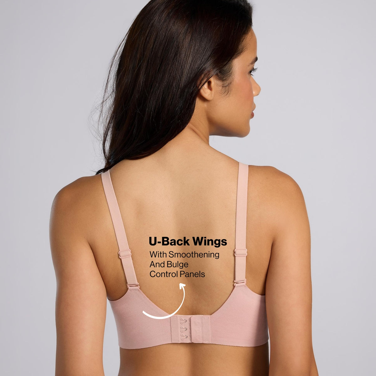 Nykd By Nykaa Invisiblend™ Cotton Modal Seamless Bonded Padded Non Wired NBL T-Shirt Bra NYB487 P Rose