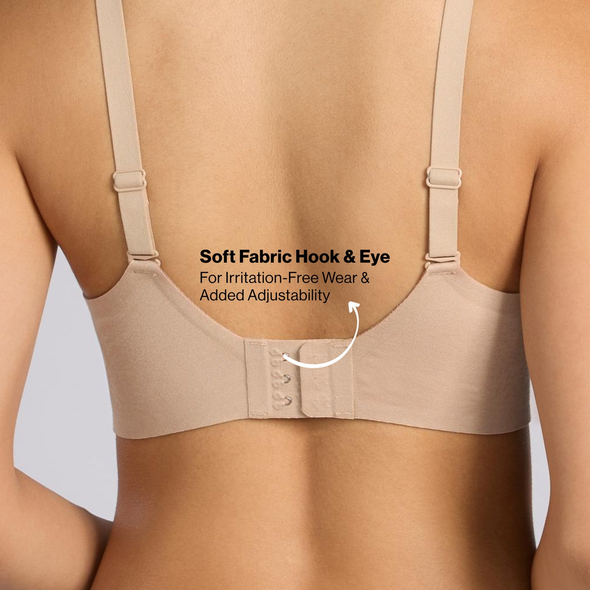 Nykd By Nykaa Invisiblend™ Cotton Modal Seamless Bonded Padded Non Wired NBL T-Shirt Bra NYB487 Sand