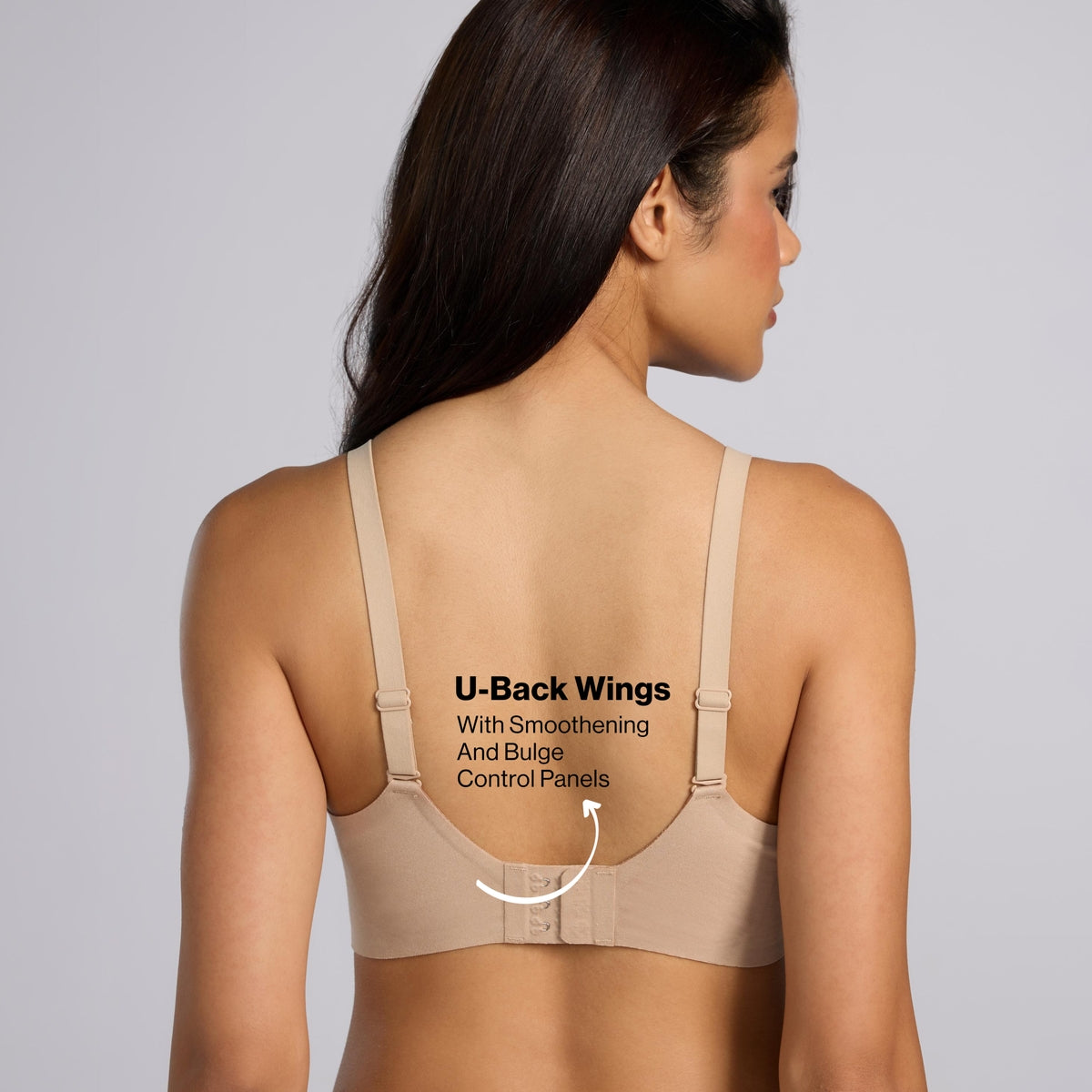 Nykd By Nykaa Invisiblend™ Cotton Modal Seamless Bonded Padded Non Wired NBL T-Shirt Bra NYB487 Sand
