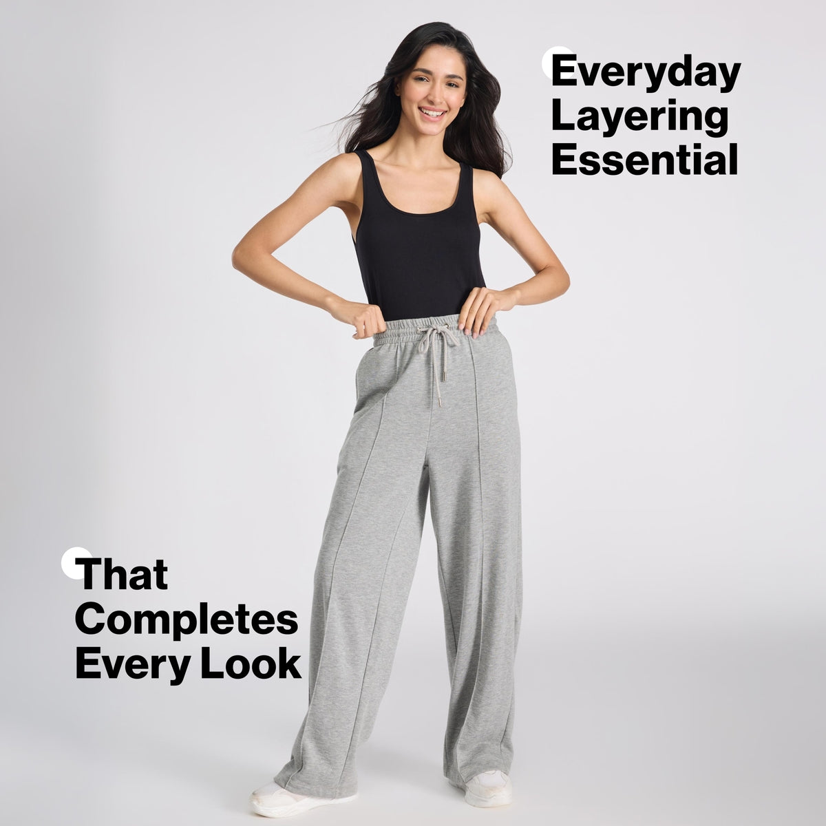 Nykd By Nykaa Luxe Modal Super Soft Camisole Tank-Everyday Layering Essential NYC016 Black