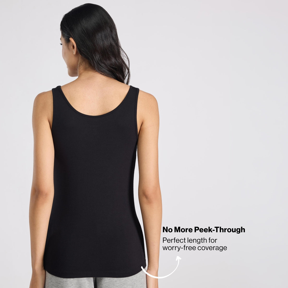 Nykd By Nykaa Luxe Modal Super Soft Camisole Tank-Everyday Layering Essential NYC016 Black