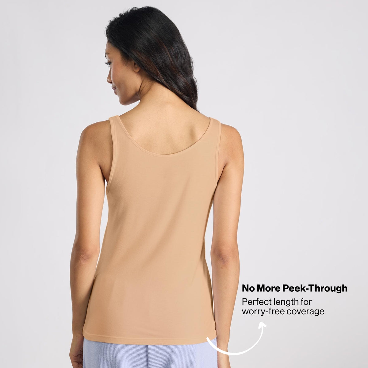 Nykd By Nykaa Luxe Modal Super Soft Camisole Tank-Everyday Layering Essential NYC016 Sand