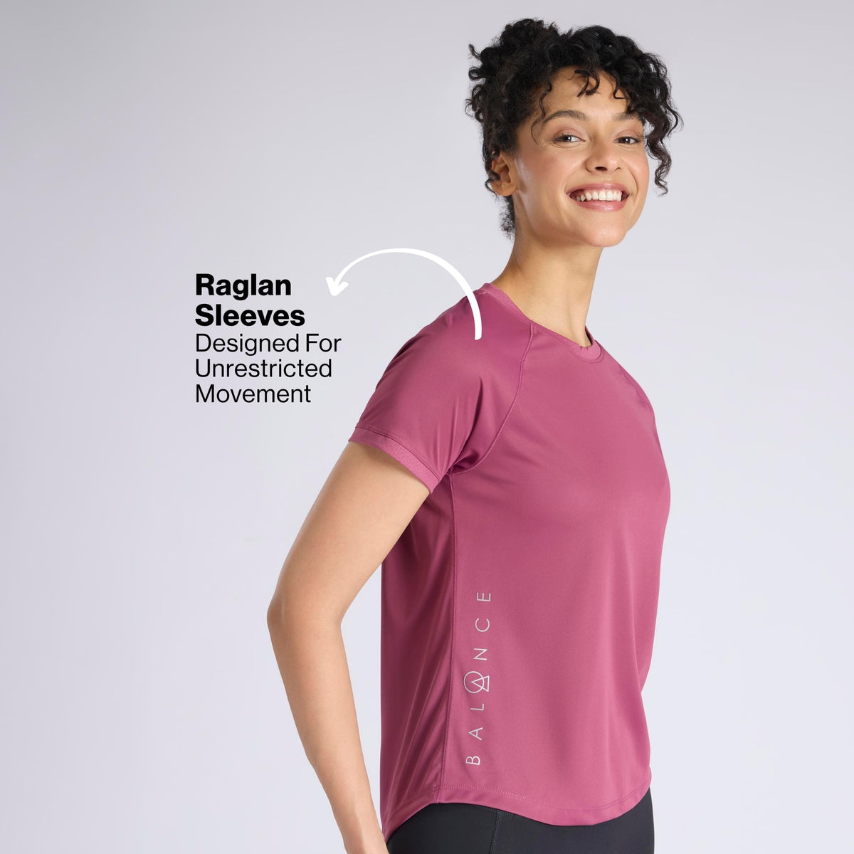 Nykd By Nykaa Quick Dry Half Sleeves Regular Fit Running Sports Tee NYK033 Grape