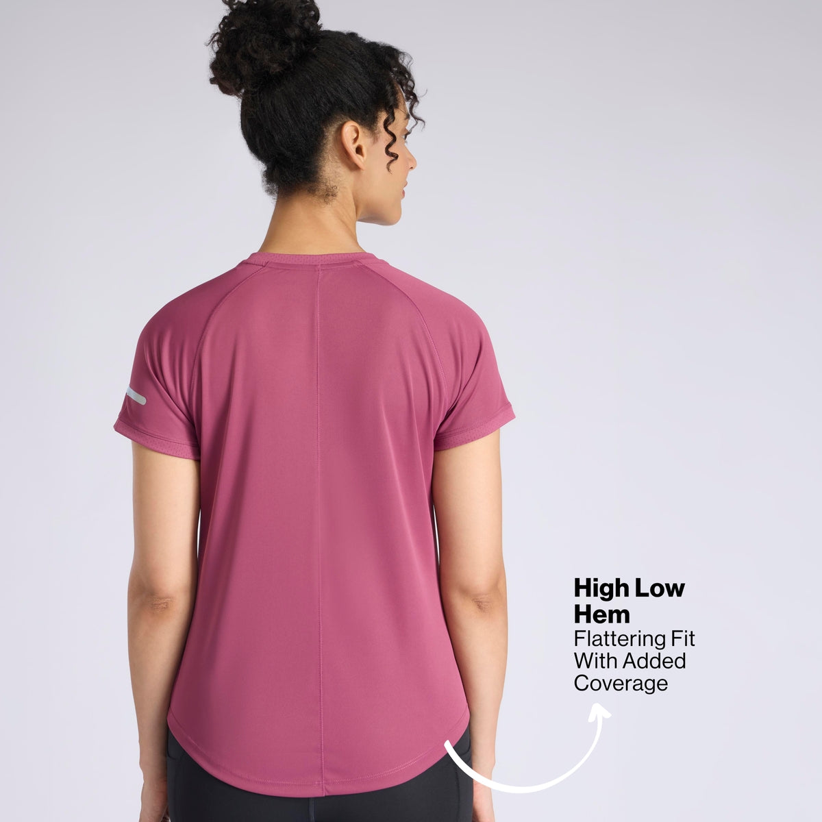 Nykd By Nykaa Quick Dry Half Sleeves Regular Fit Running Sports Tee NYK033 Grape