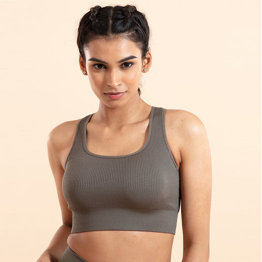 Buy NYKD BY NYKAA Blue Non-Wired Regular Non-Padded Women's Sports Bra -  NYK303-JetBlack