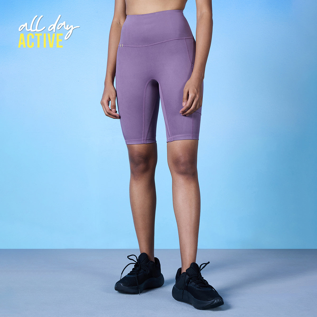 Iconic All Day Cycling short NYK113 & Sports Bra- NYK310- Arctic Dusk co-ord set
