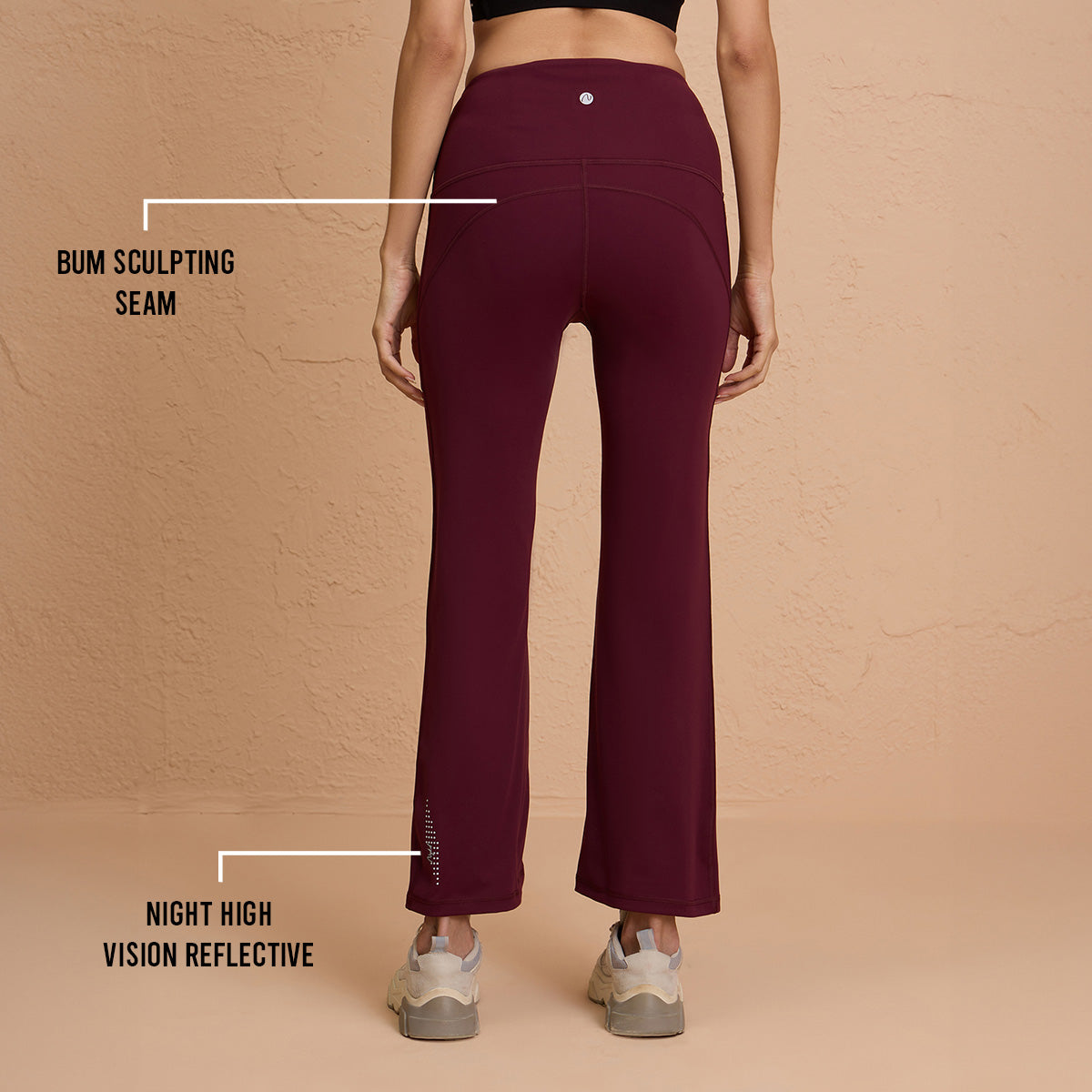 Cloud Soft Super Comfy & Flattering Flare Pants with Pockets-NYK252-Fig