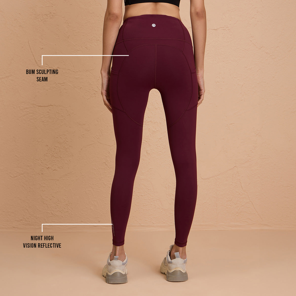 Cloud Soft, Flattering Full Length Leggings with Pockets-NYK261-Fig