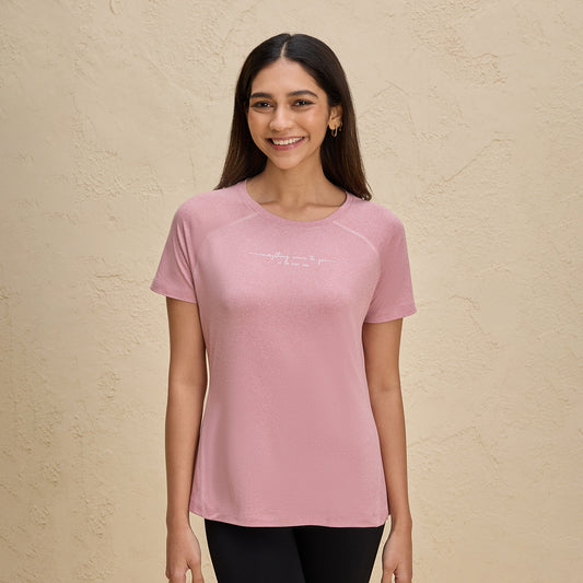 Ultra Soft, Quick Dry, 30 SPF Sun Protecting T Shirt-NYK296-Mauve