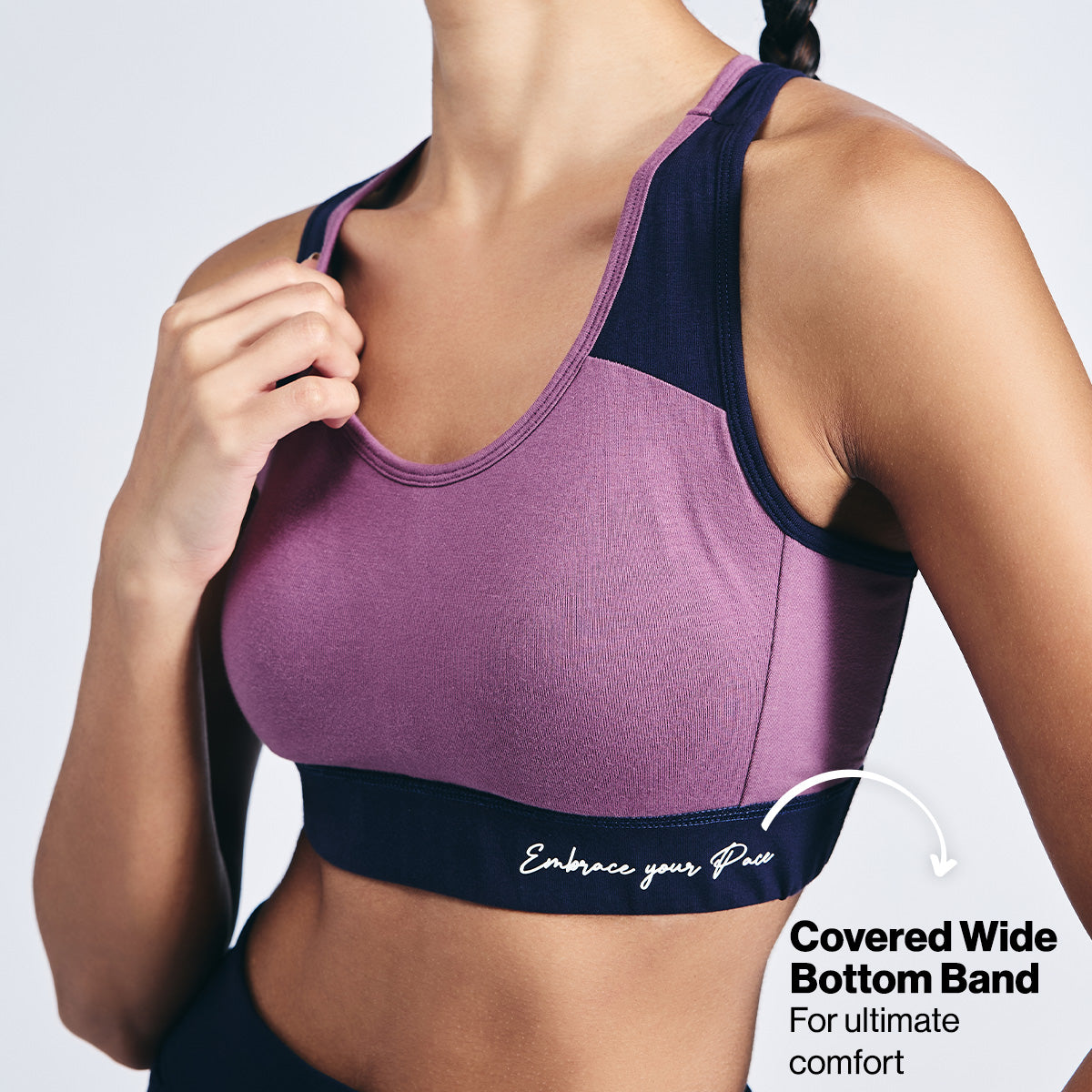 Nykd By Nykaa Women Sports Bra-NYK904-D Mauve