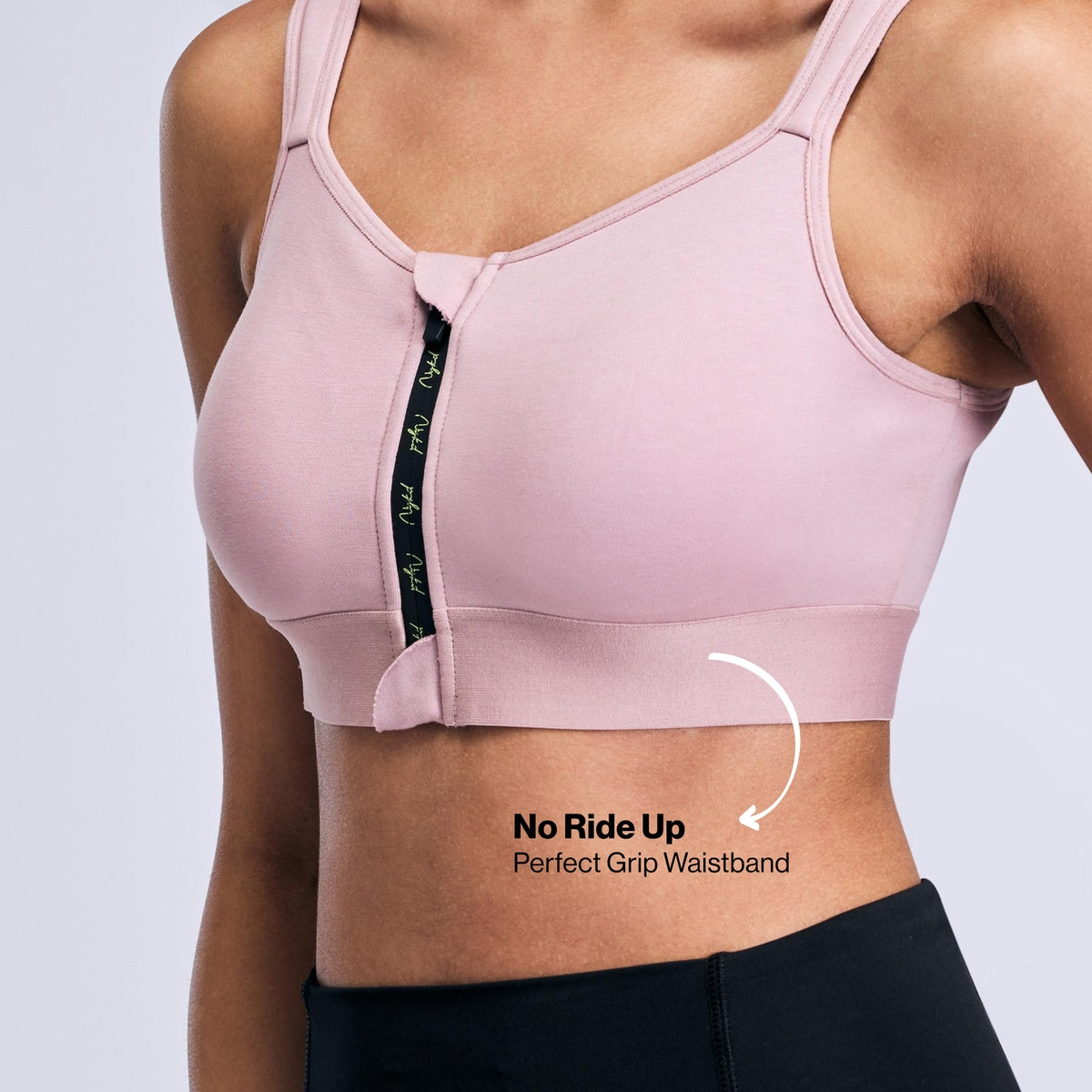 Full Coverage Front Open High Impact Posture Correcting Sports Bra NYK907 Fawn