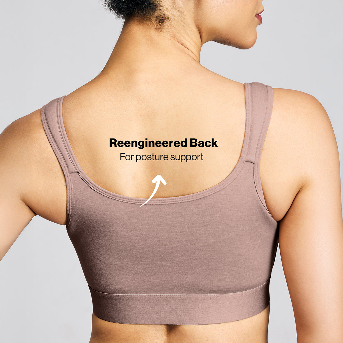 Full Coverage Front Open High Impact Posture Correcting Sports Bra-NYK907-Fawn