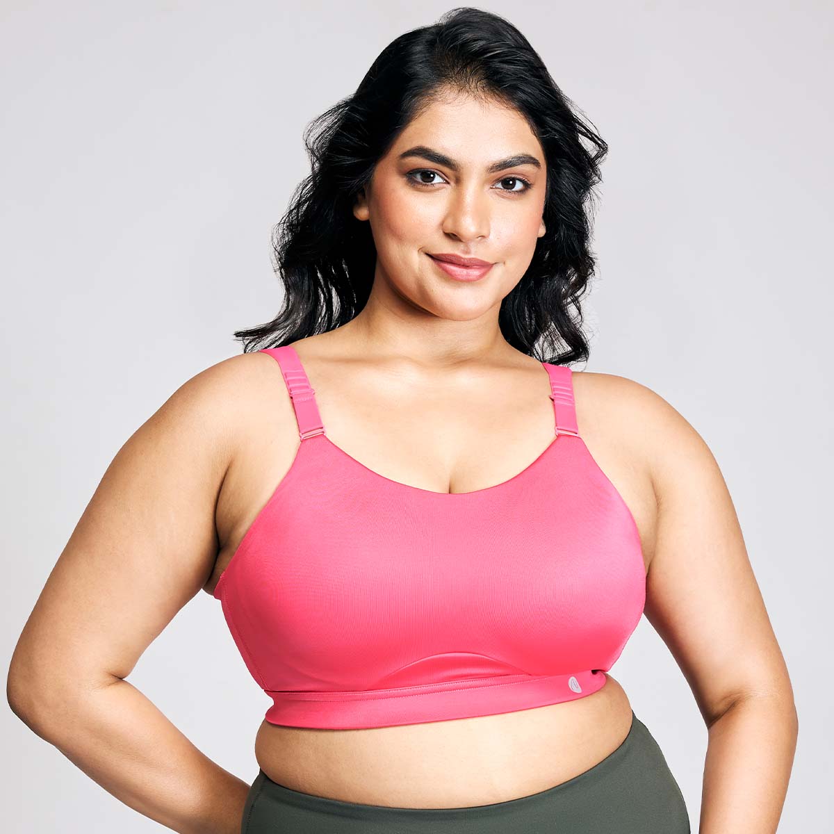 Nykd By Nykaa Multiway Adjustable High Impact Bounce Control Padded Sports Bra NYK908 Pink