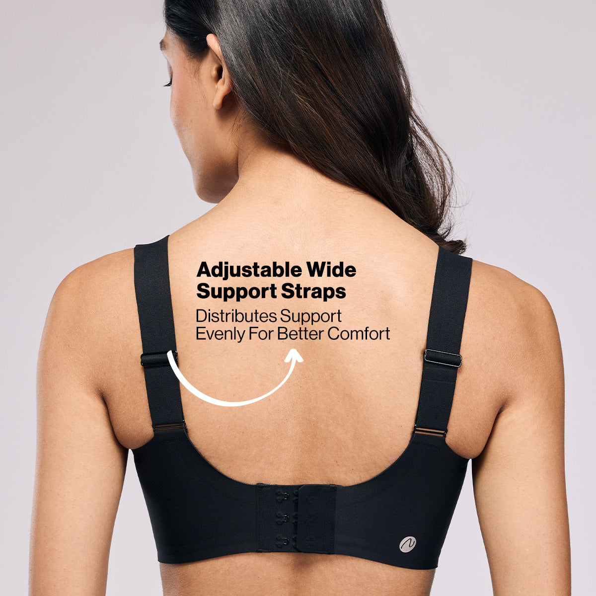 High-Impact Bonded  Bounce Control Sports Bra- InvisiBlend™ Collection NYK911 Black