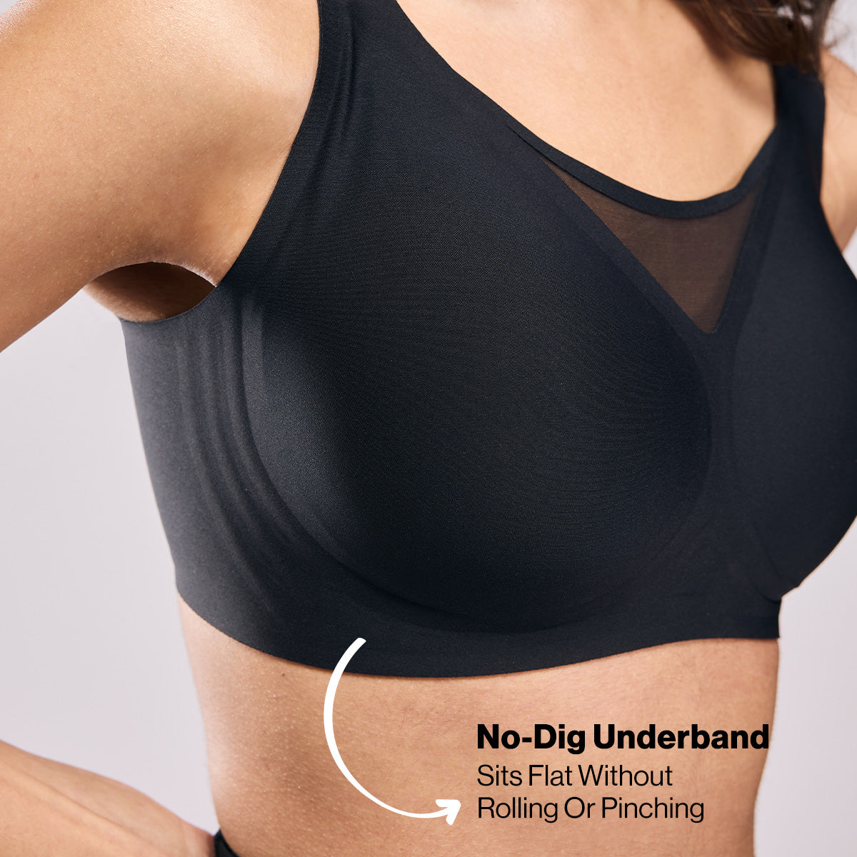 High-Impact Bonded  Bounce Control Sports Bra- InvisiBlend™ Collection NYK911 Black