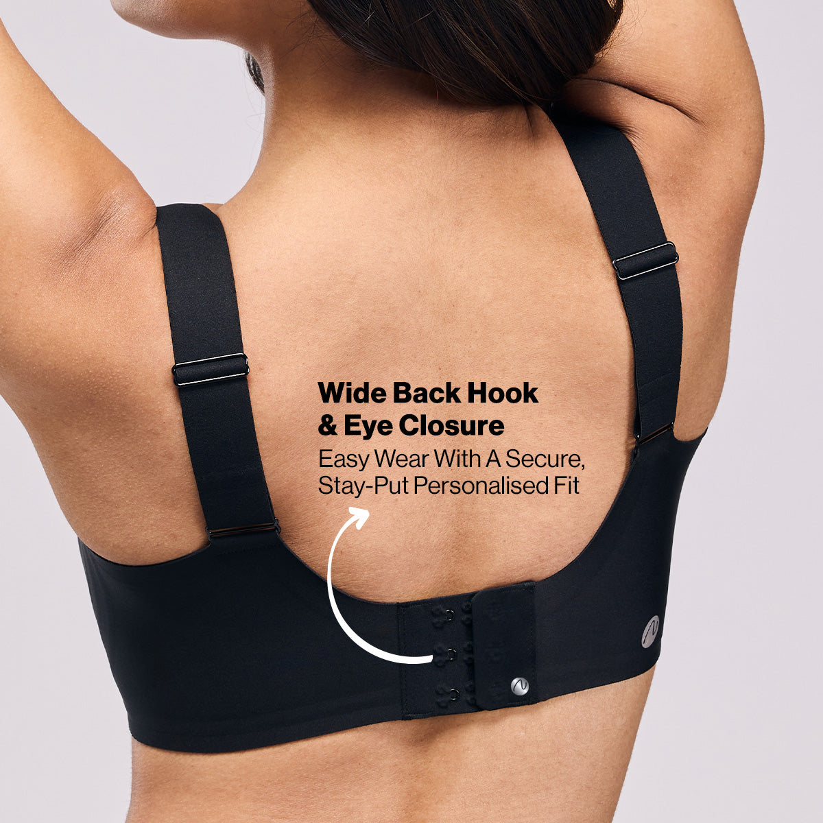 High-Impact Bonded  Bounce Control Sports Bra- InvisiBlend™ Collection NYK911 Black