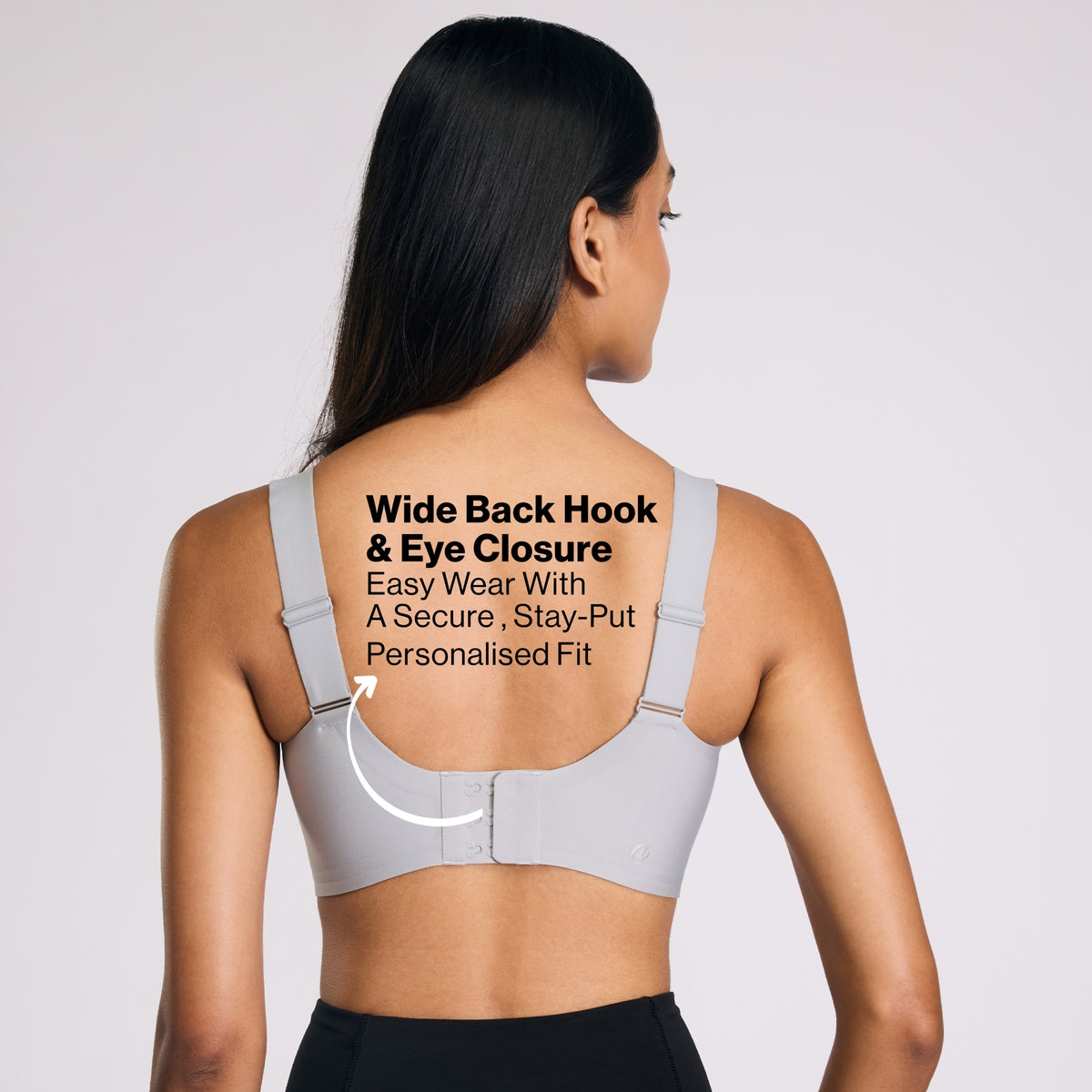 High-Impact Bonded  Bounce Control Sports Bra- InvisiBlend™ Collection NYK911 Grey
