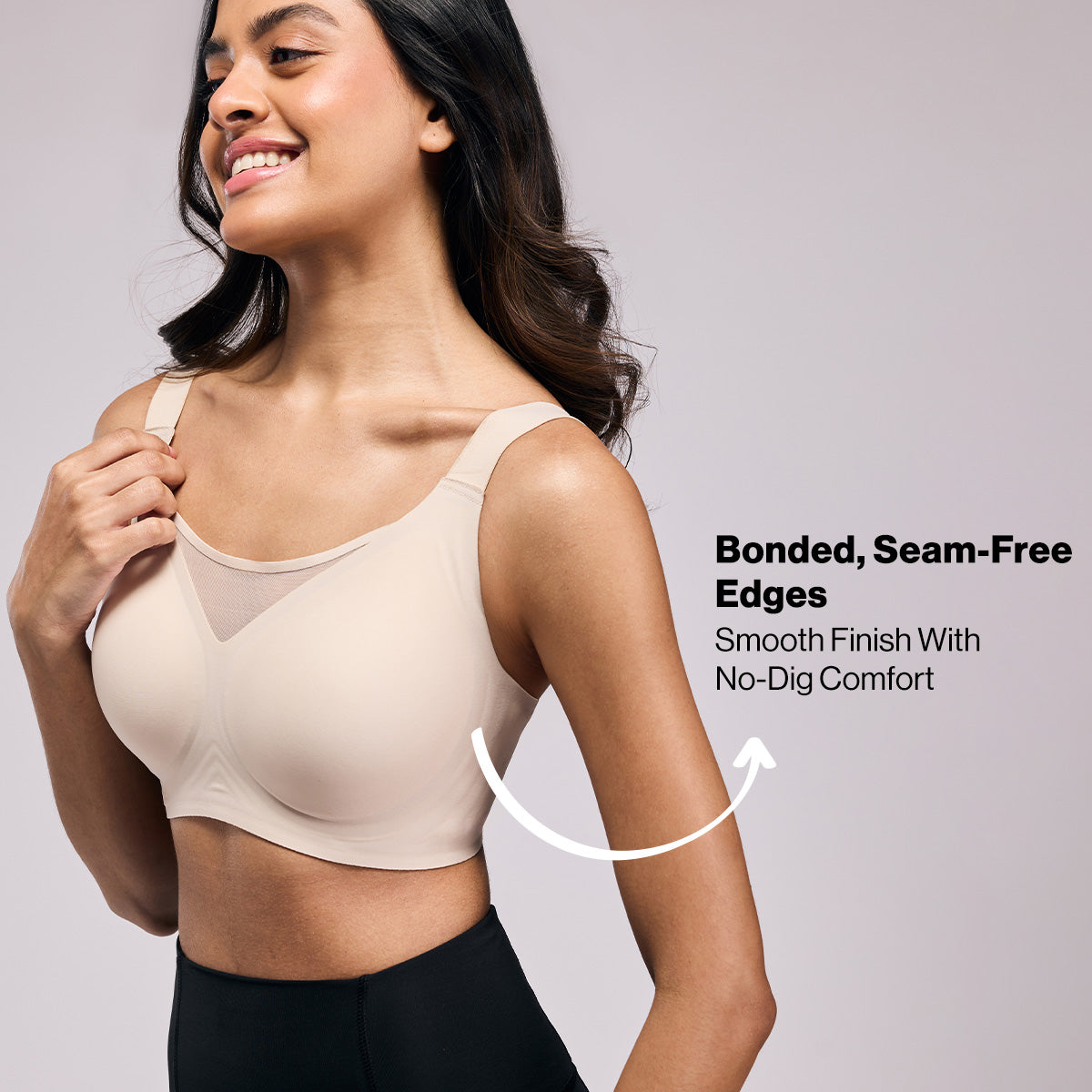 High-Impact Bonded  Bounce Control Sports Bra- InvisiBlend™ Collection NYK911 Nude