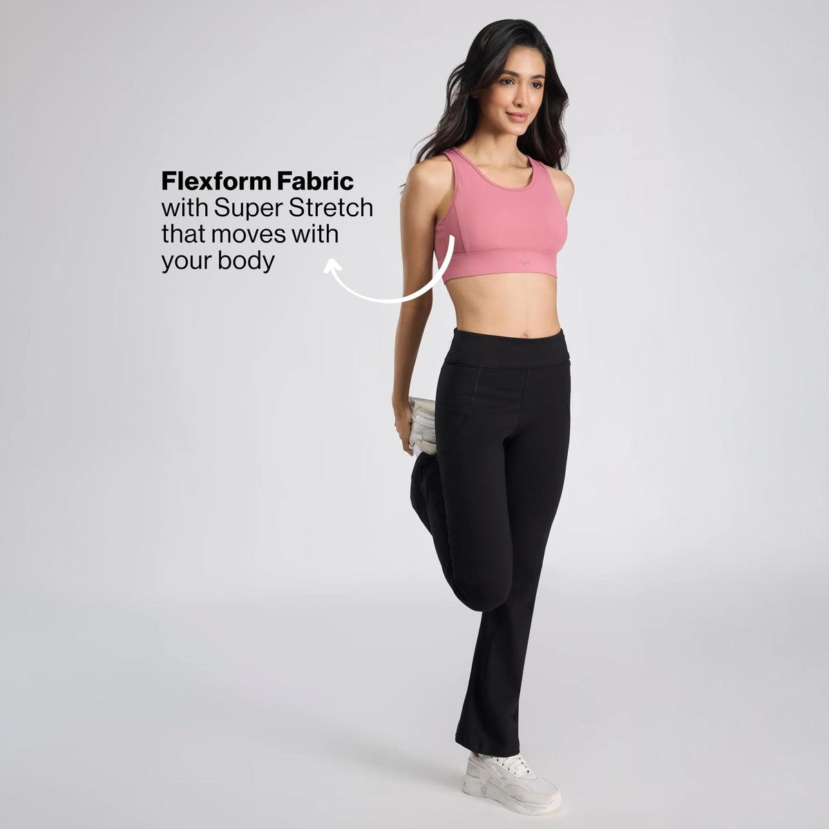 High Impact Sports Bra with Mesh Racerback, Hook & Eye Closure NYK917 Malaga