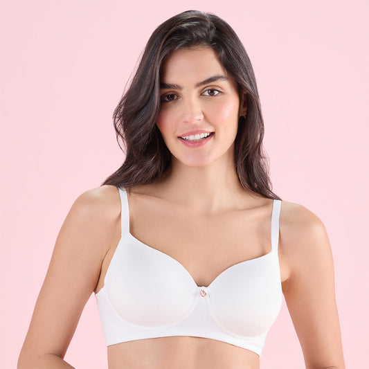 Nykd by Nykaa Cups of Joy Wire-free Shaping Bra-White NYB094