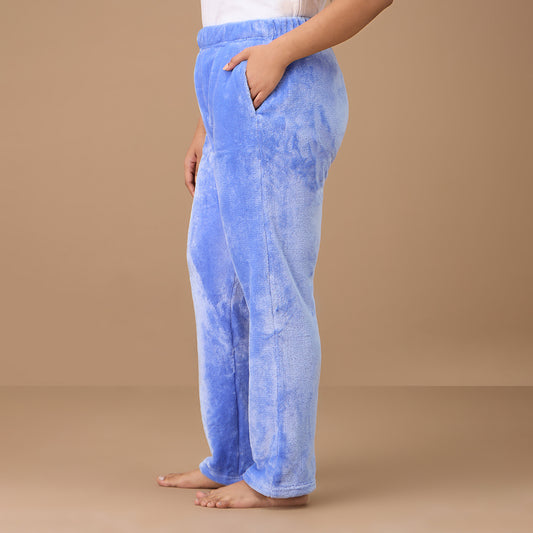 Nykd By Nykaa Luxe Fur Pants - NYS121 - Blue