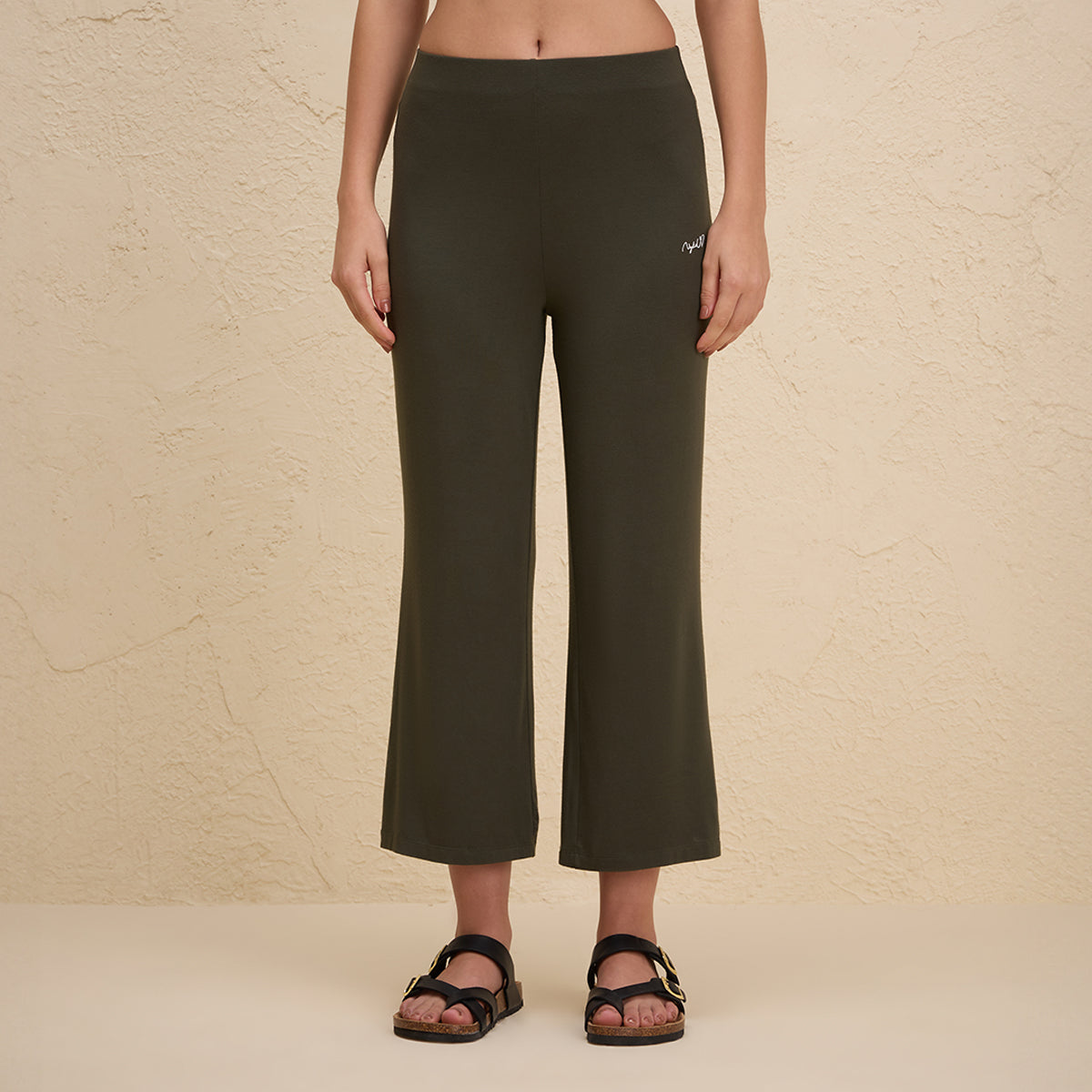 Summer Essential Super Soft and Comfy Modal Cropped Pants-NYLE059-Olive