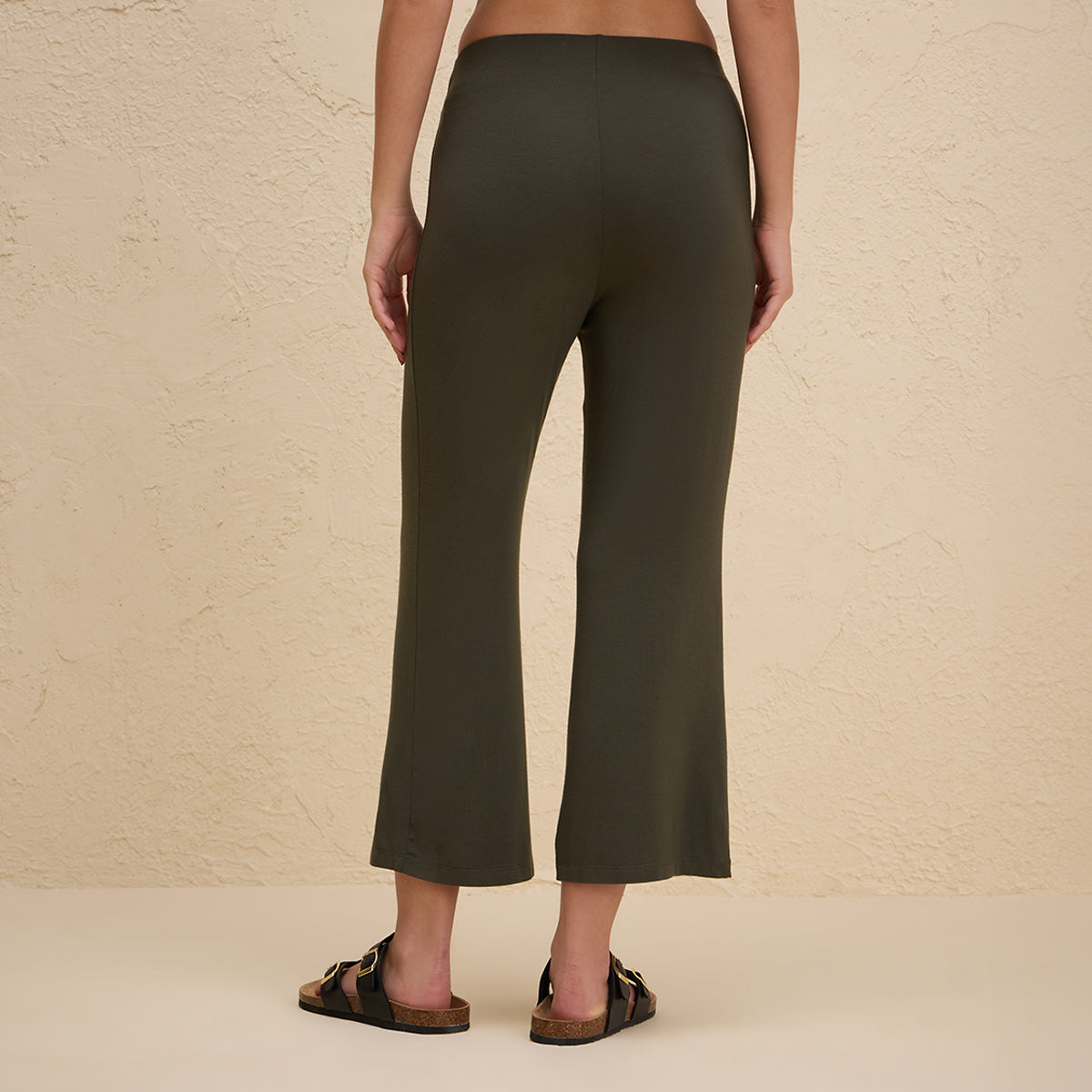 Summer Essential Super Soft and Comfy Modal Cropped Pants-NYLE059-Olive