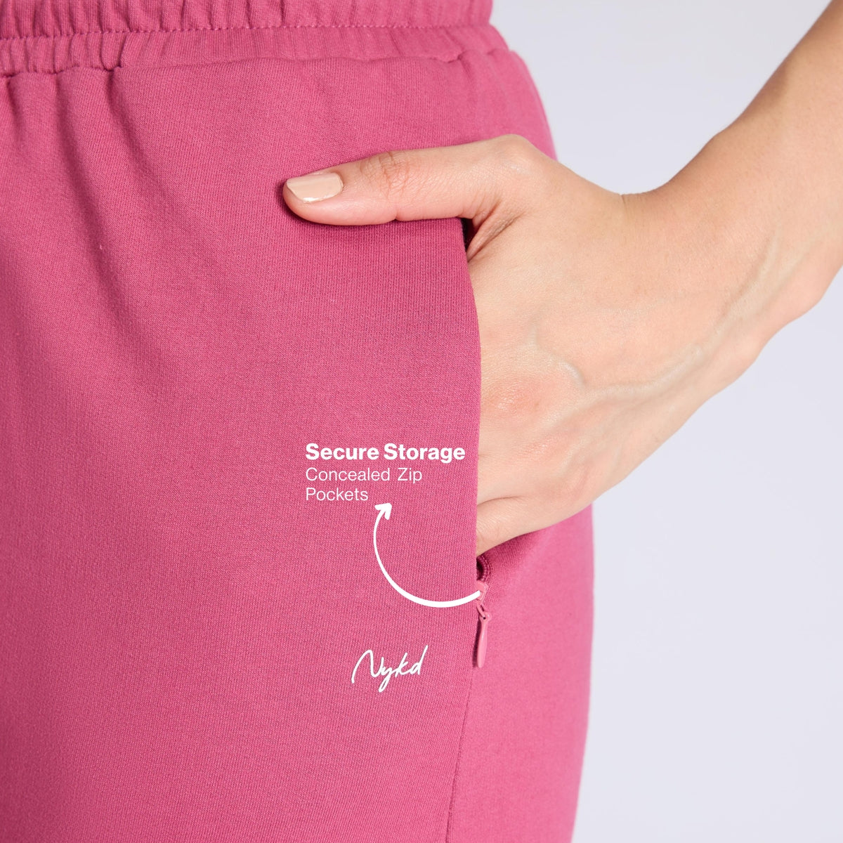 Comfort Cotton French Terry Straight Leg Lounge Track Pants NYLE606 Grape