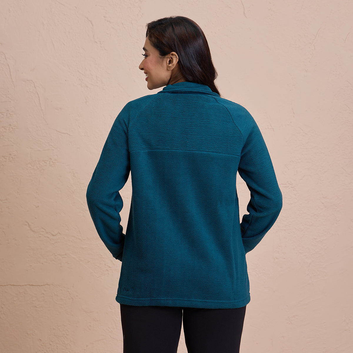 Cozy Sherpa Front open Jacket-NYLE701-Green