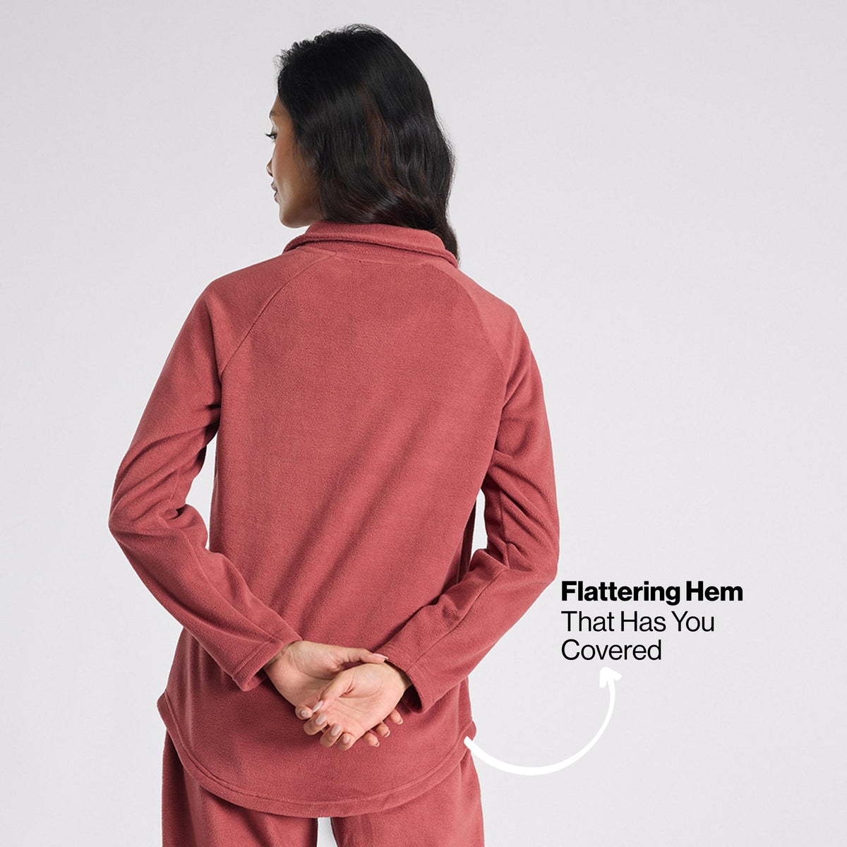 Cozy Sherpa Jacket with Zippered Front-NYLE701-Pink