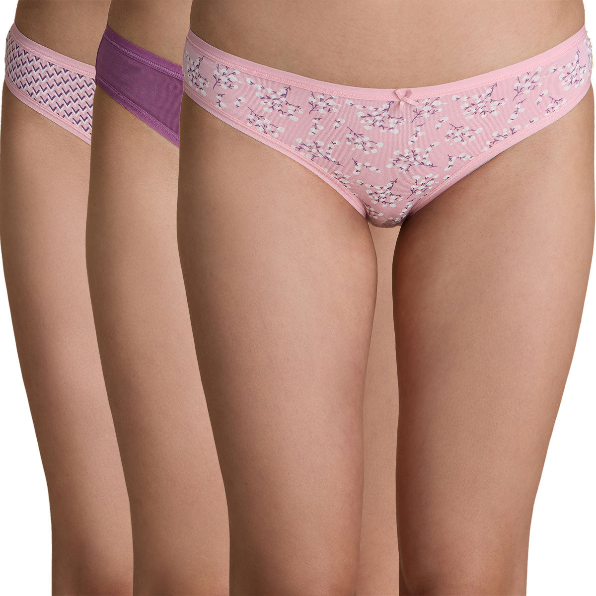Nykd By Nykaa Low Rise Bikini Panty with Outer Elastic-NYP030-Assortment 6