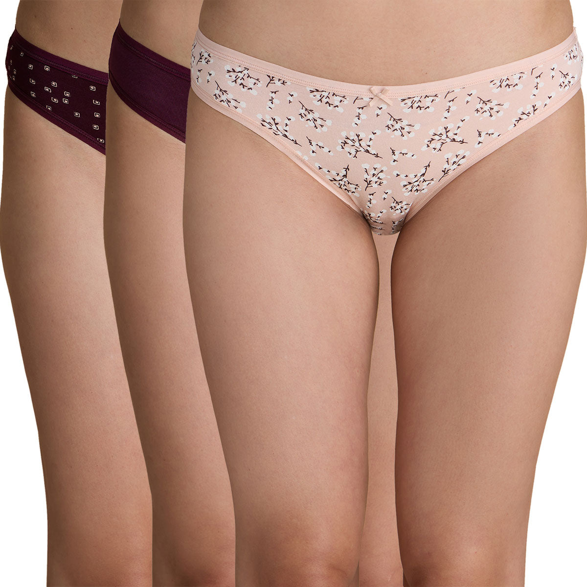 Nykd By Nykaa Low Rise Bikini Panty with Outer Elastic-NYP030 Assortment 8