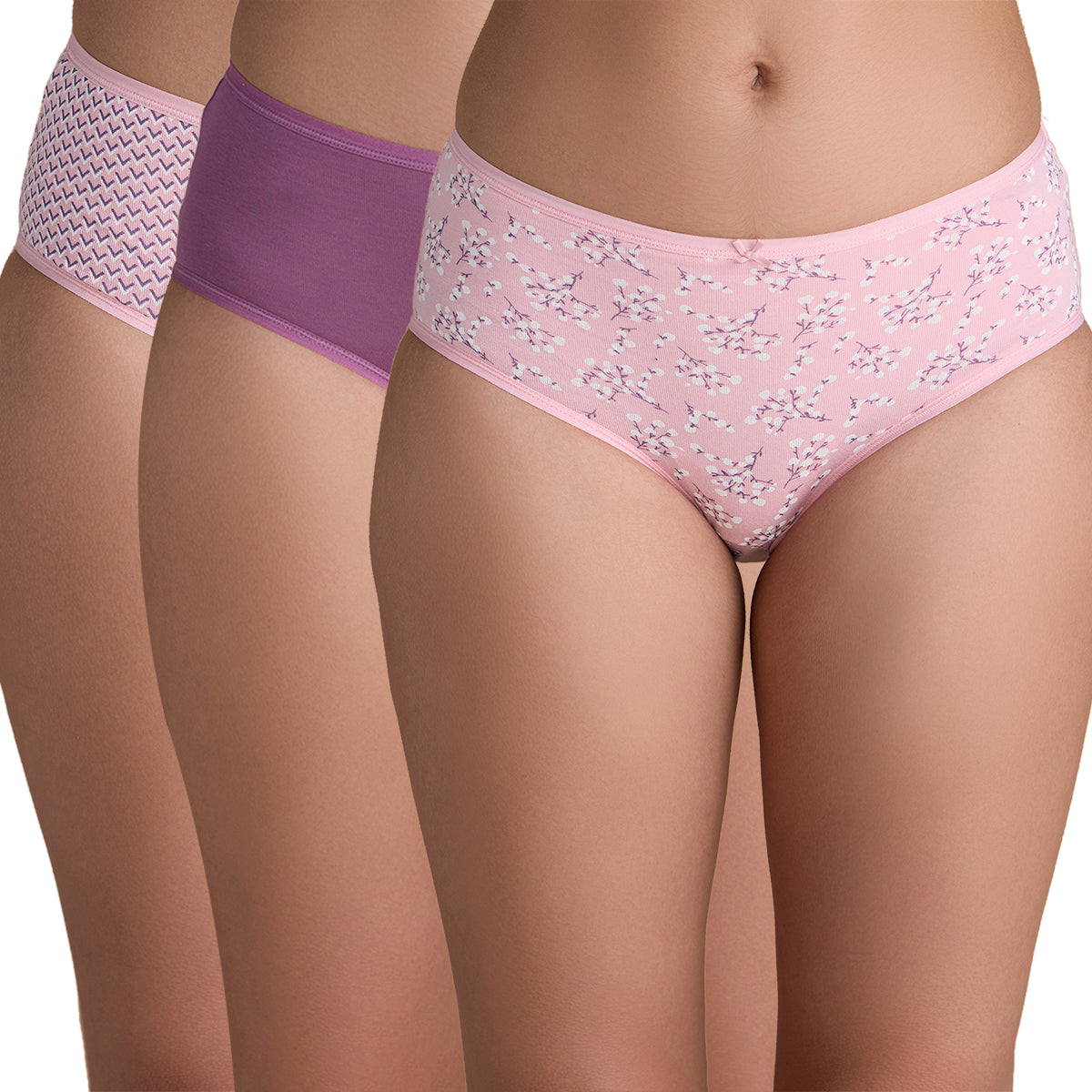 Nykd By Nykaa Mid Rise Hipster Panty with Outer Elastic-NYP033-Assortment 10