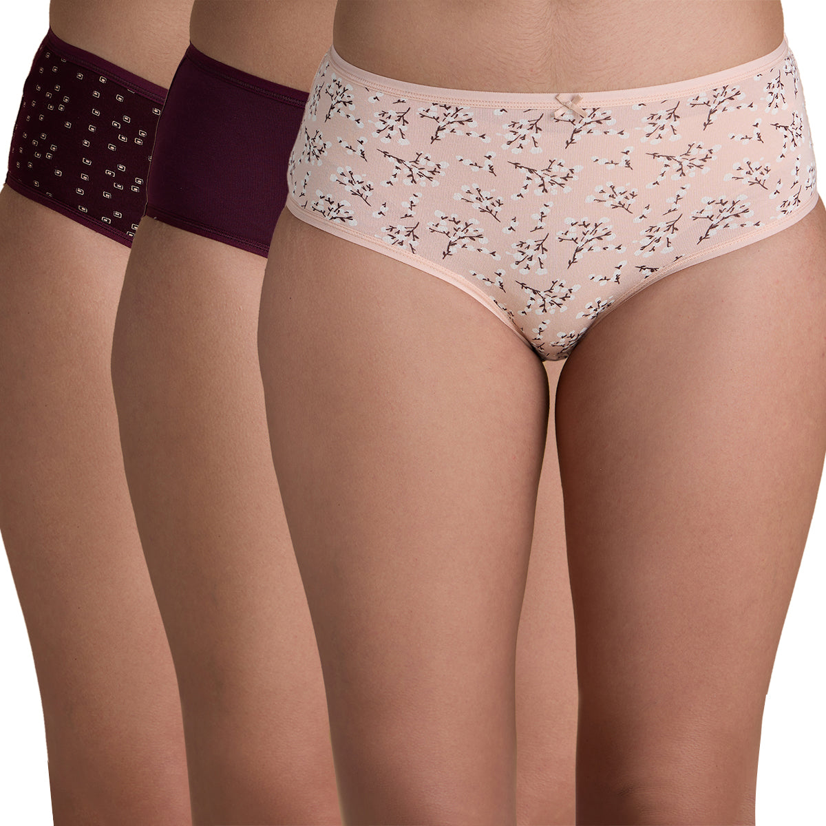 Nykd By Nykaa Mid Rise Hipster Panty with Outer Elastic-NYP033 Assortment 9