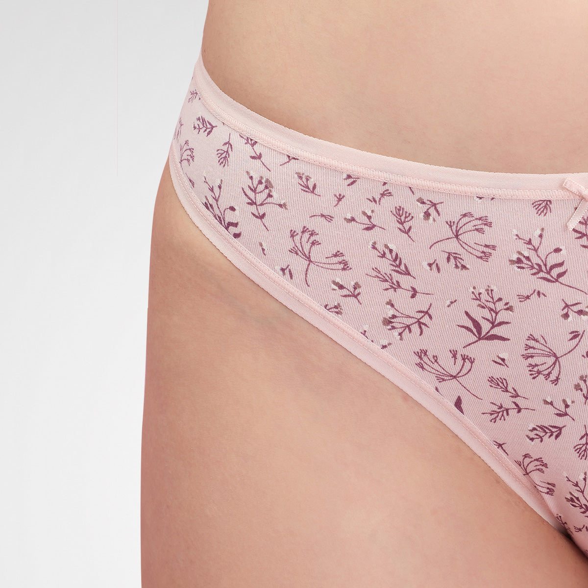 Nykd by Nykaa Low Rise Cotton Bikini Panty with Outer Elastic-NYP030-PO5