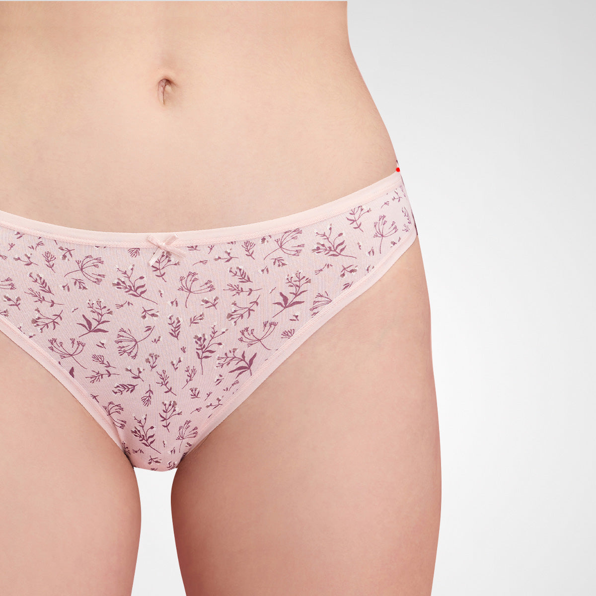 Nykd by Nykaa Low Rise Cotton Bikini Panty with Outer Elastic-NYP030-PO5