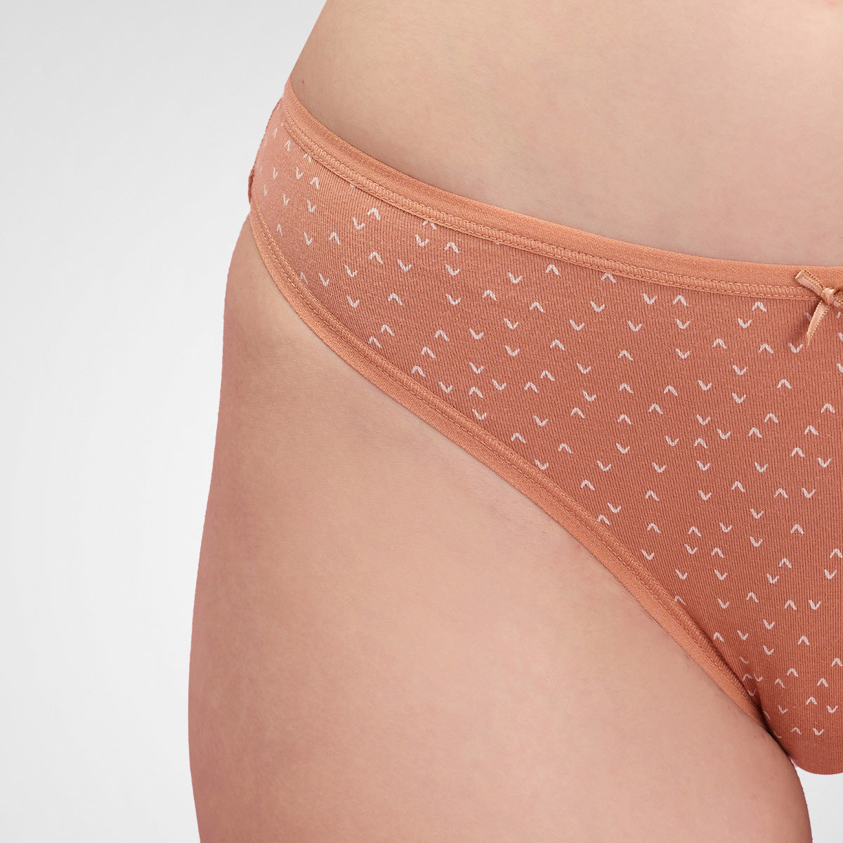 Nykd by Nykaa Low Rise Cotton Bikini Panty with Outer Elastic-NYP030-PO5