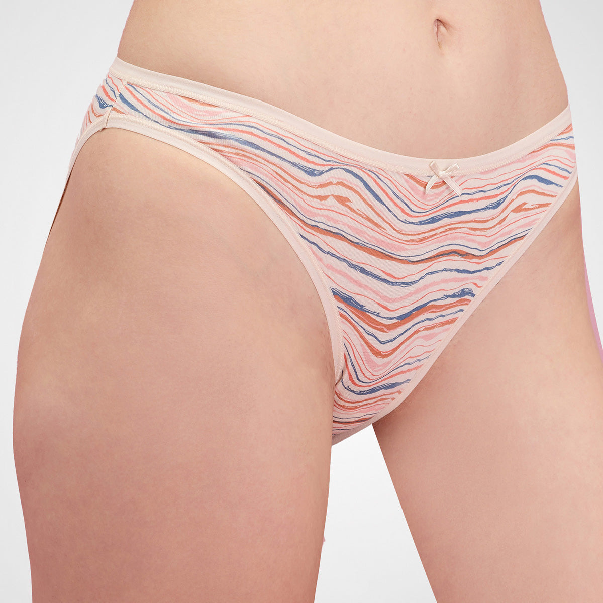 Nykd by Nykaa Low Rise Cotton Bikini Panty with Outer Elastic-NYP030-PO5