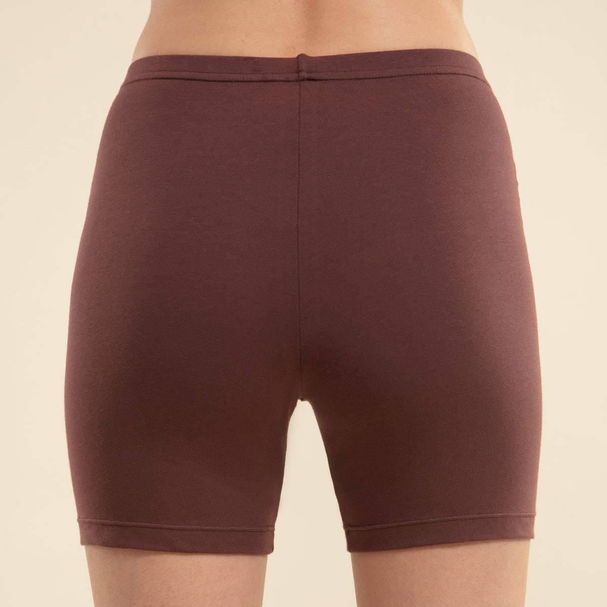 Nykd by Nykaa Pack of 2 Stretch Cotton Cycling Shorts-NYP083 Skin & Brown