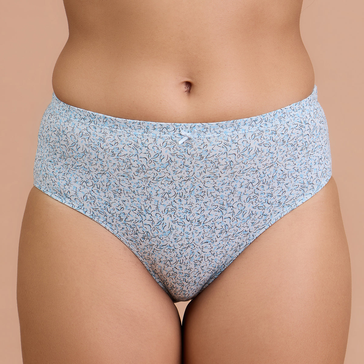 Mid Rise Cotton Hipster Panty with Inner Elastic-NYP100-Multicolor-P03-Colors & Print May Vary