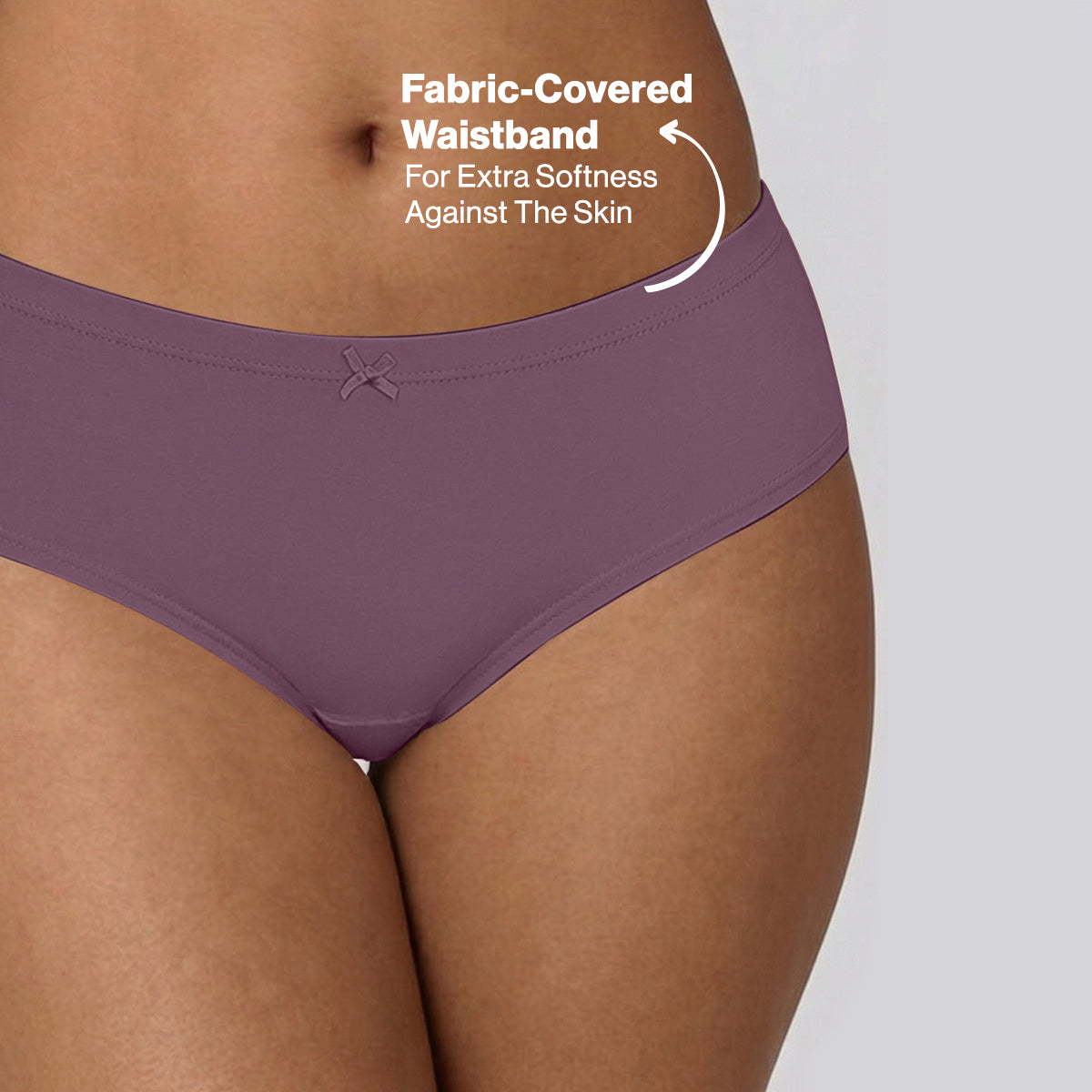 Nykd by Nykaa PO3 Mid Rise Cotton Hipster Panty with Inner Elastic-C.Blue,L Brown,Berry C NYP100
