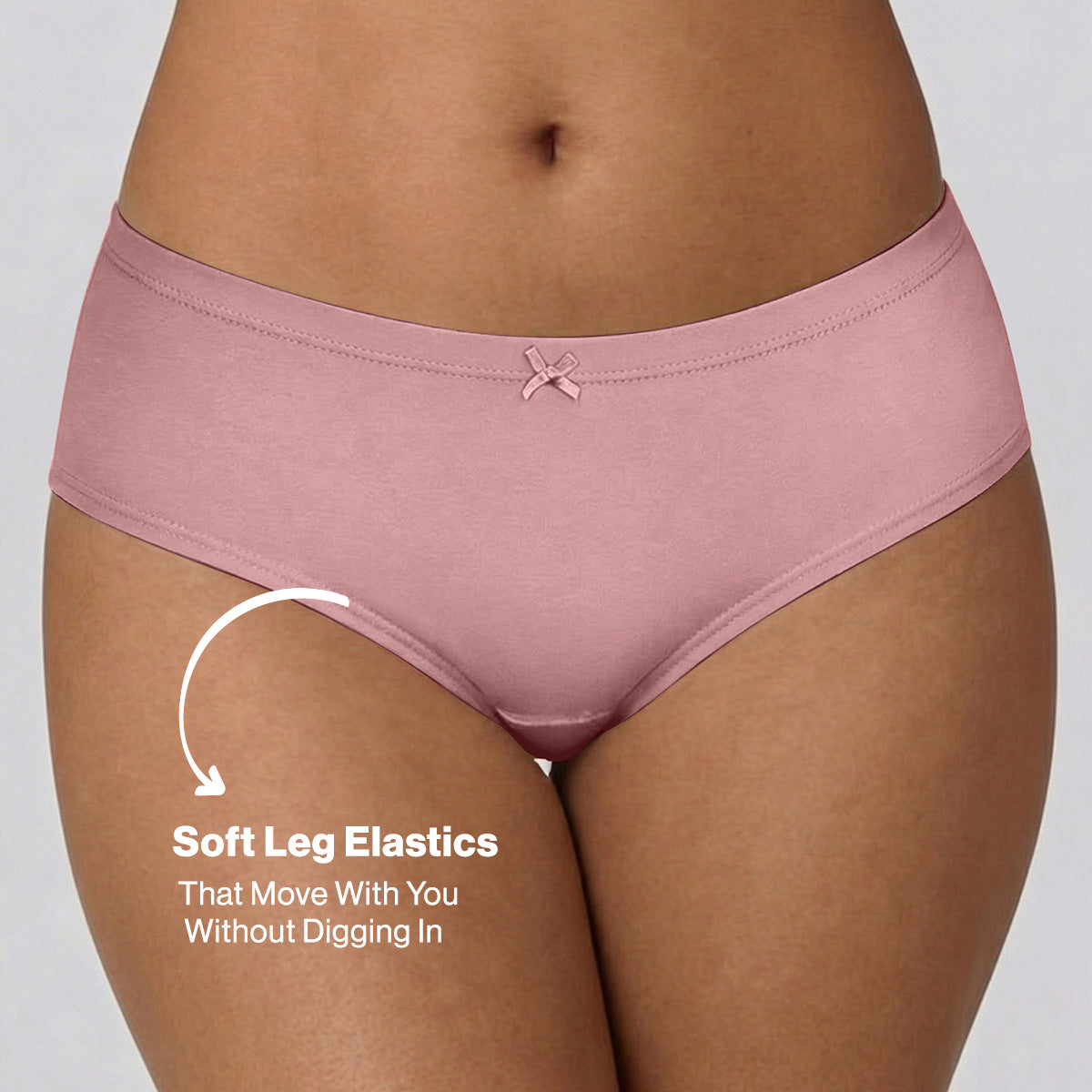 Mid Rise Cotton Hipster Panty with Inner Elastic-NYP100 PO3-Dusty Cedar Zypher Potent Purple
