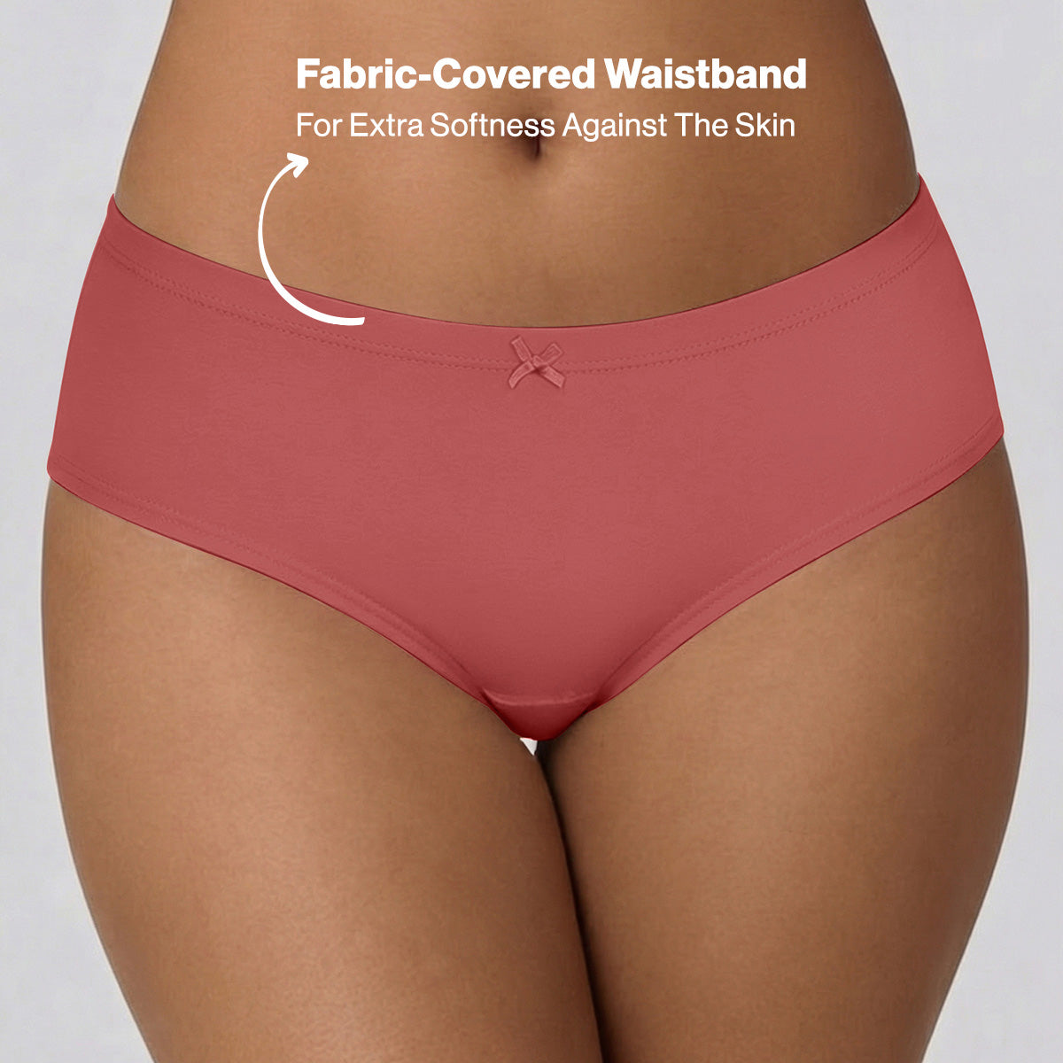 Mid Rise Cotton Hipster Panty with Inner Elastic-NYP100 PO3-Dusty Cedar Zypher Wistful Mauve