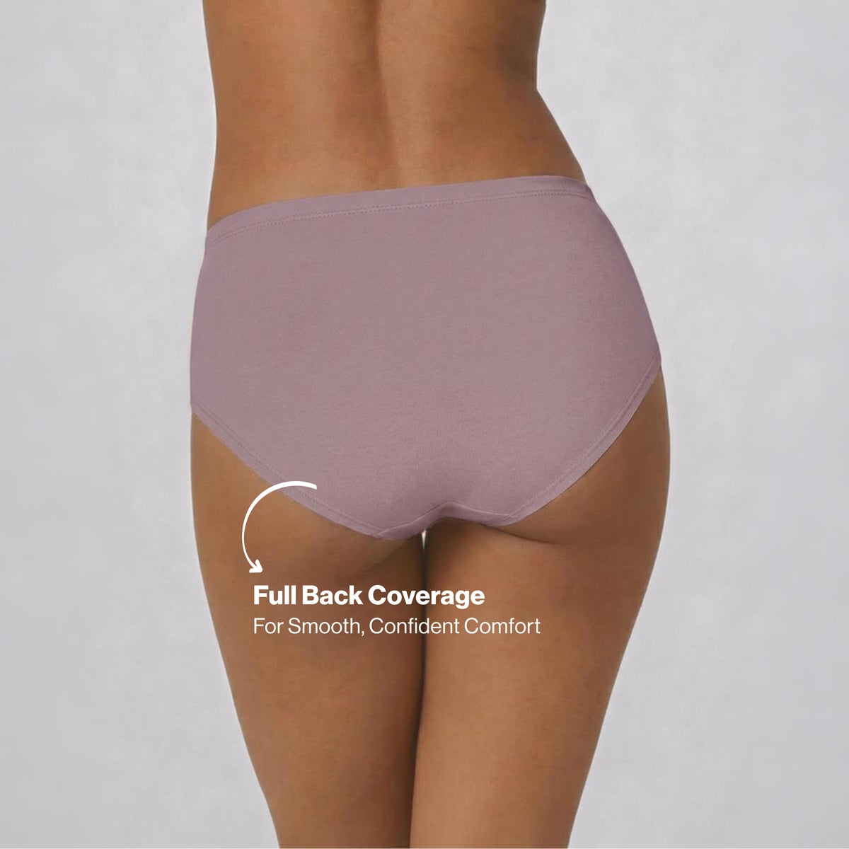 PO3 Mid Rise Cotton Hipster Panty with Inner Elastic- NYP100 Lavender,P Nude,Pink