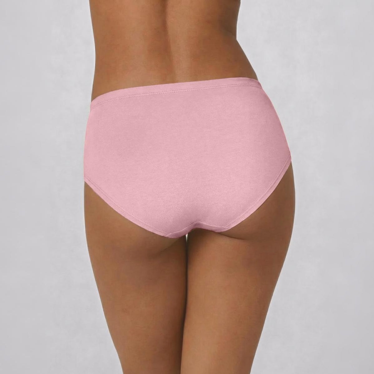 PO3 Mid Rise Cotton Hipster Panty with Inner Elastic- NYP100 Lavender,P Nude,Pink