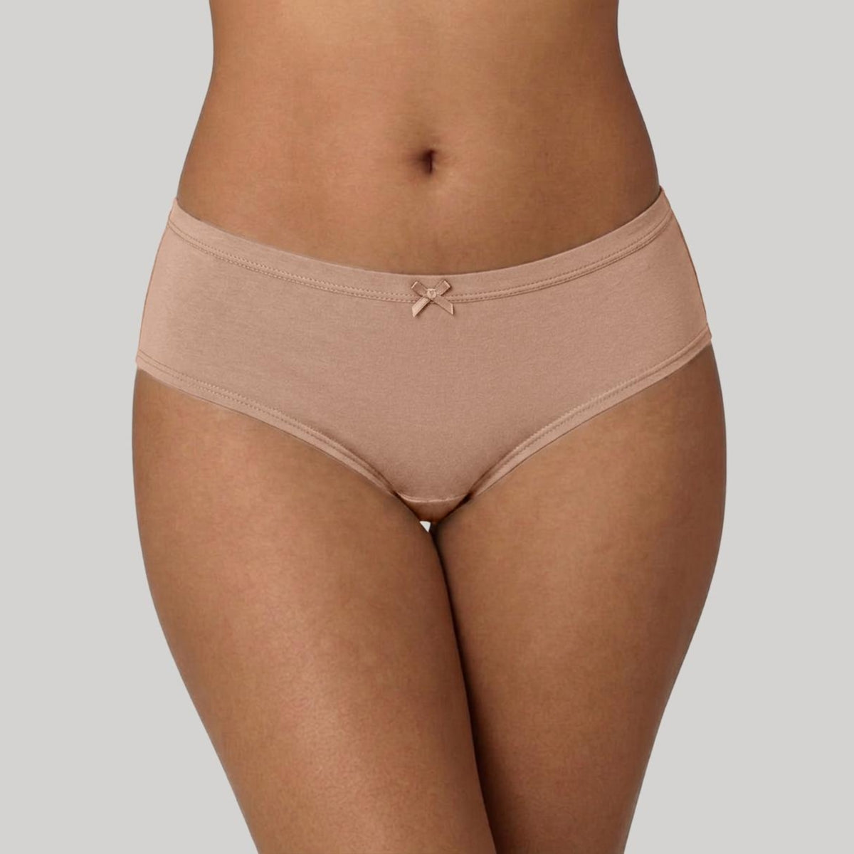 PO3 Mid Rise Cotton Hipster Panty with Inner Elastic- NYP100 M Wine,Blush,Dark Skin