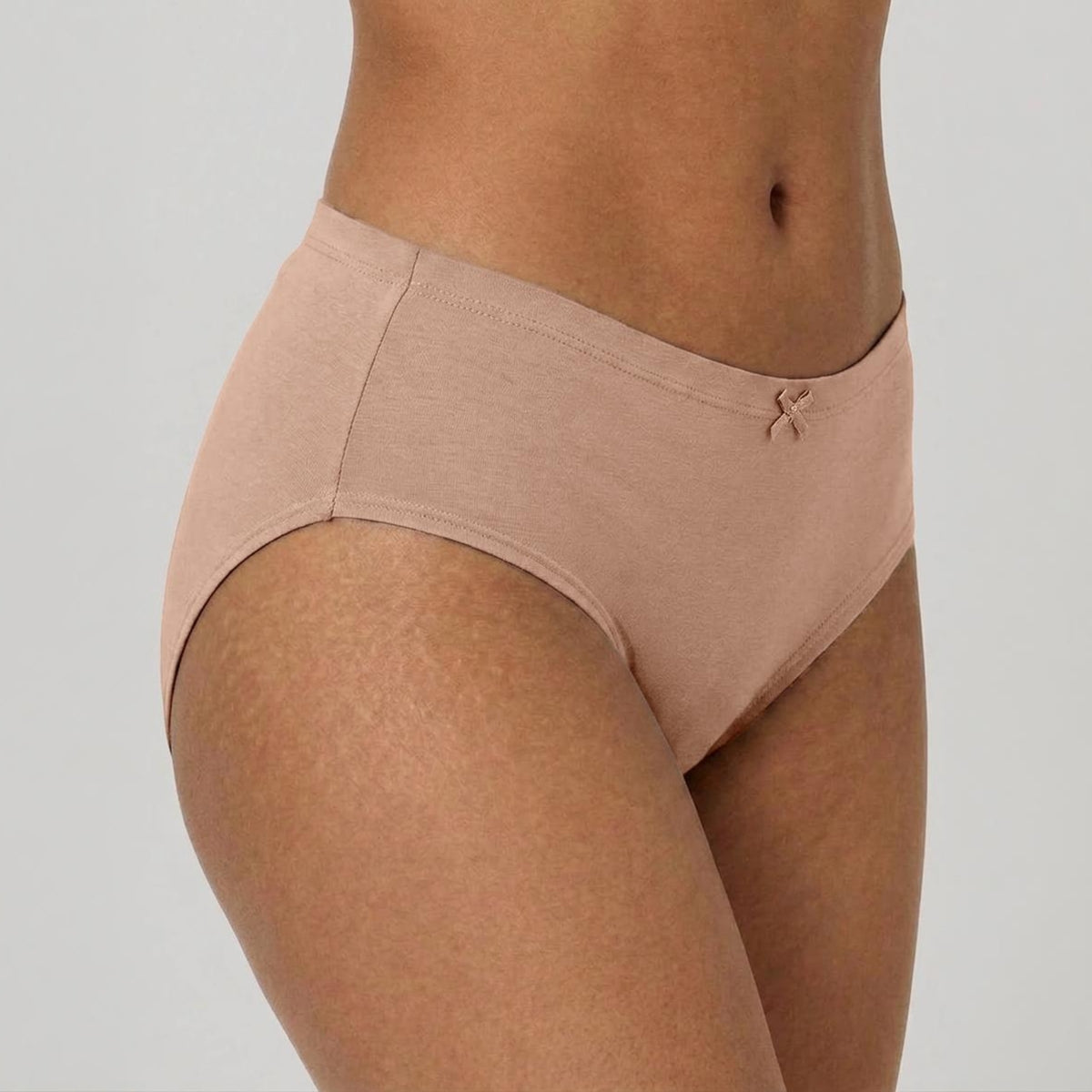 PO3 Mid Rise Cotton Hipster Panty with Inner Elastic- NYP100 M Wine,Blush,Dark Skin